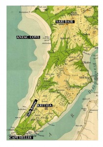 Anzac map